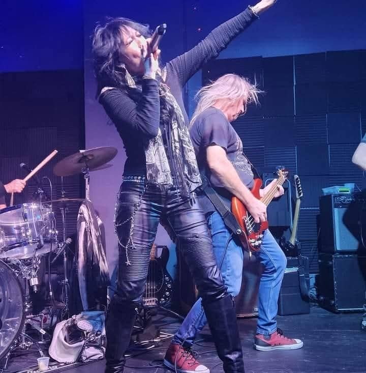 Angie Campbell and band performing live